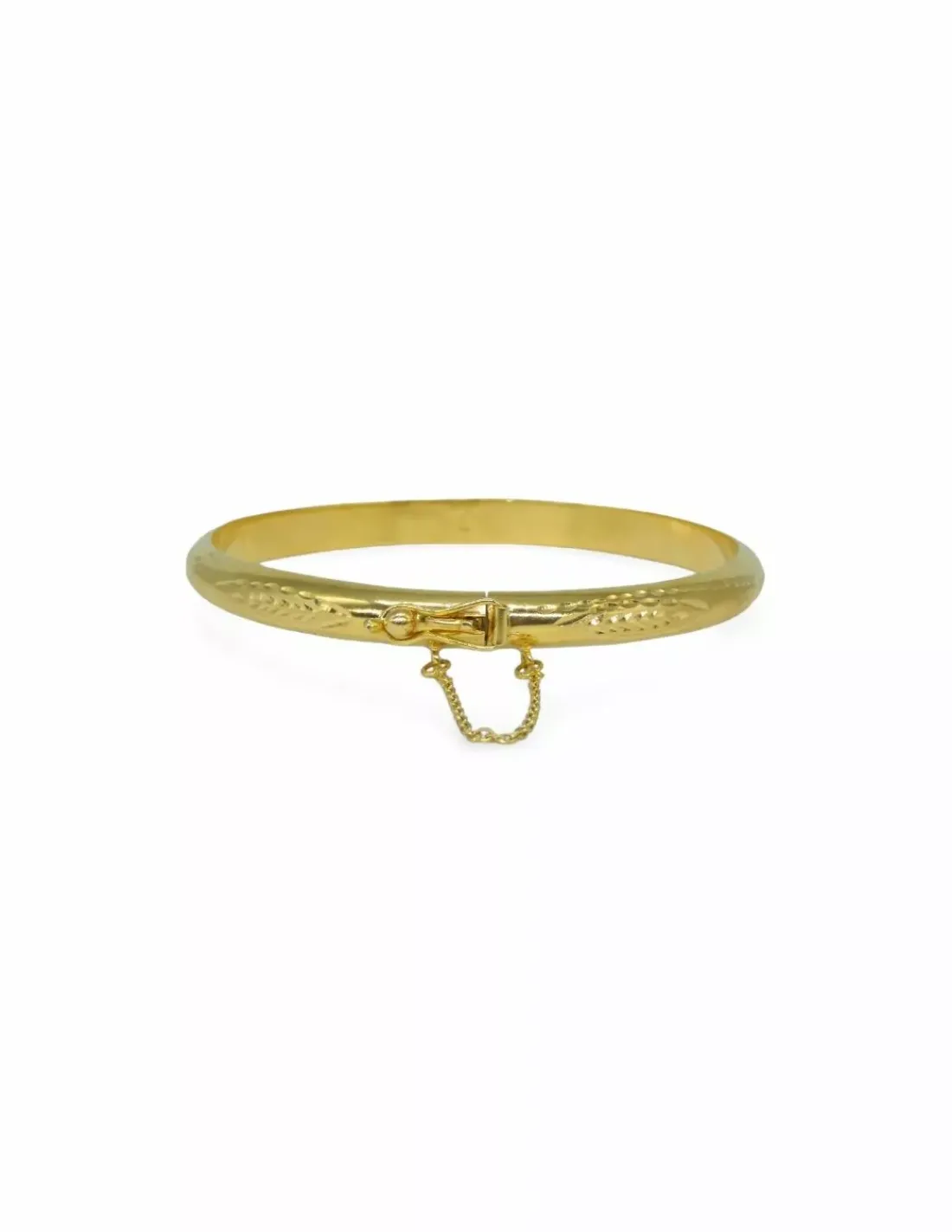 Fashion Pulsera caña labrada cadena seg. oro 18k - 6.1cm Cañas | Pulseras De Plata