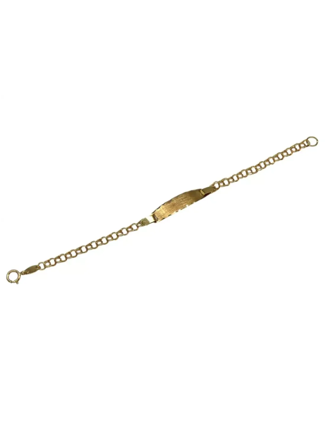 Shop Pulsera esclava bebe eslabón love oro 18k - 12cm - 1,35gr Esclavas | Pulseras De Plata