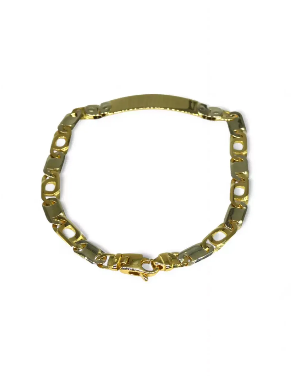 Shop Pulsera esclava con eslabón italiano oro 18k - 20cm Esclavas | Pulseras De Plata