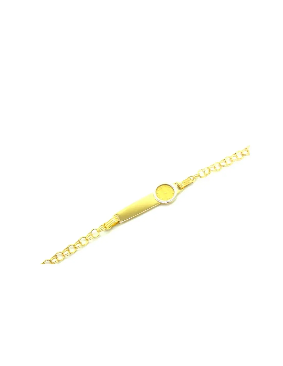 Hot Pulsera esclava para bebe reloj de oro 18k - 13cm Esclavas