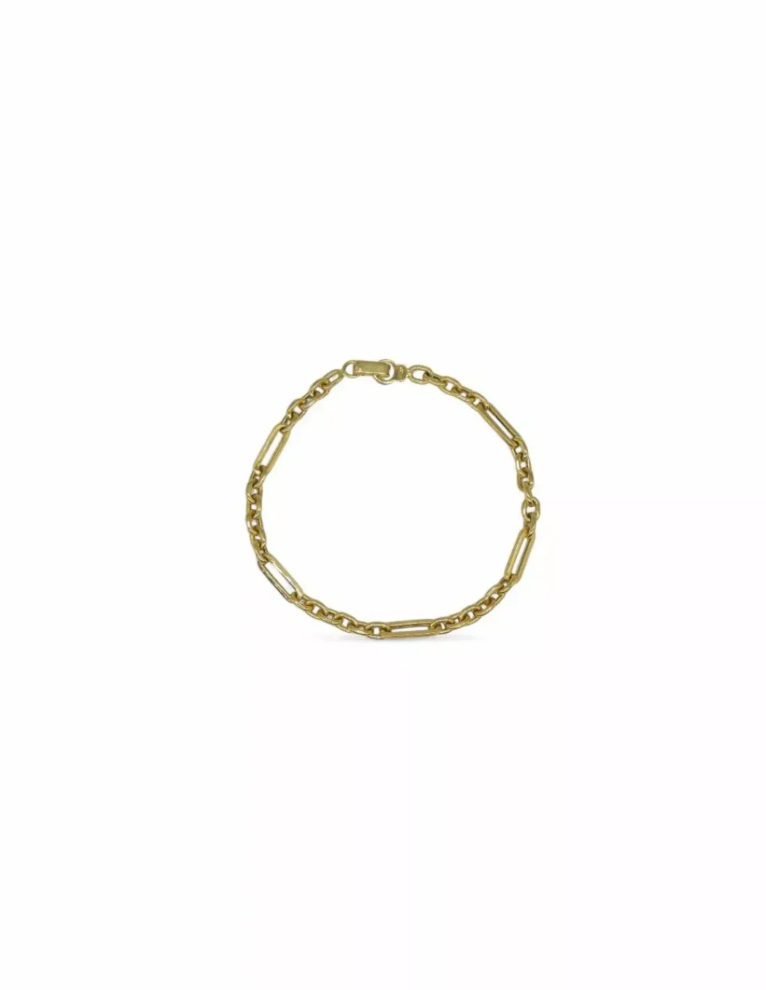 Cheap Pulsera eslabón 6x1 en oro de 18k - 19cm Pulseras De Plata | Pulseras De Oro