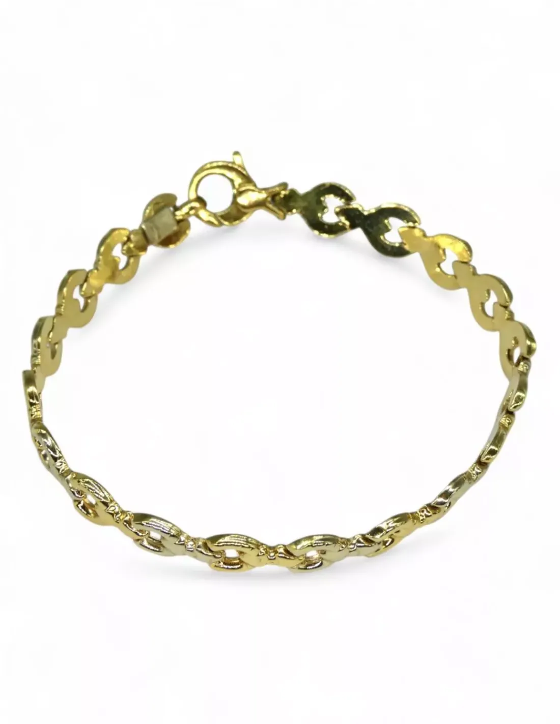 Best Sale Pulsera eslabones de estribo oro 18k - 18cm Pulseras De Plata | Pulseras De Oro