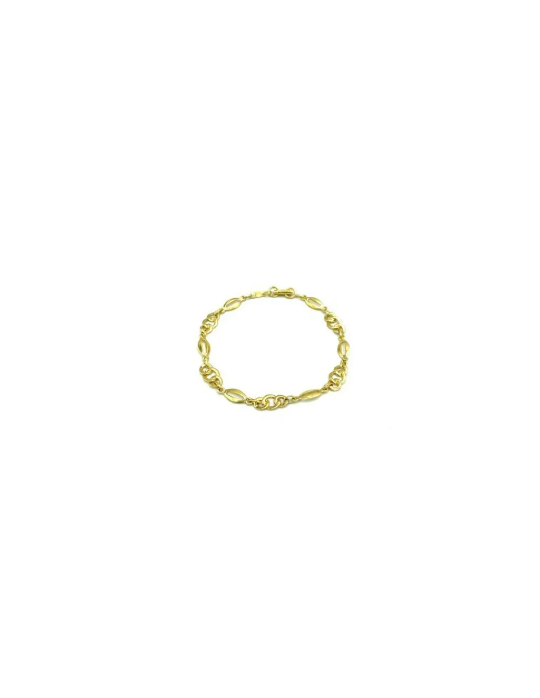 Fashion Pulsera eslabones diferentes oro 18k - 18.50cm Pulseras De Plata | Pulseras De Oro