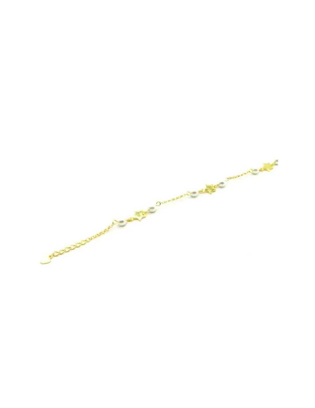 Best Pulsera estrellas y perlas plata chapada oro Pulseras De Oro