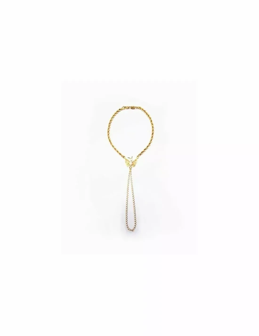 Hot Pulsera manita mariposa oro 18k - 18cm Manitas | Pulseras De Plata