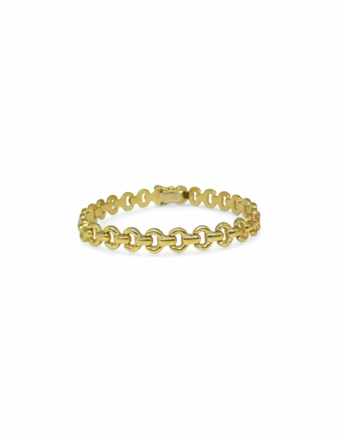 Sale Pulsera medio círculos calados oro 18k - 19cm Pulseras De Plata | Pulseras De Oro