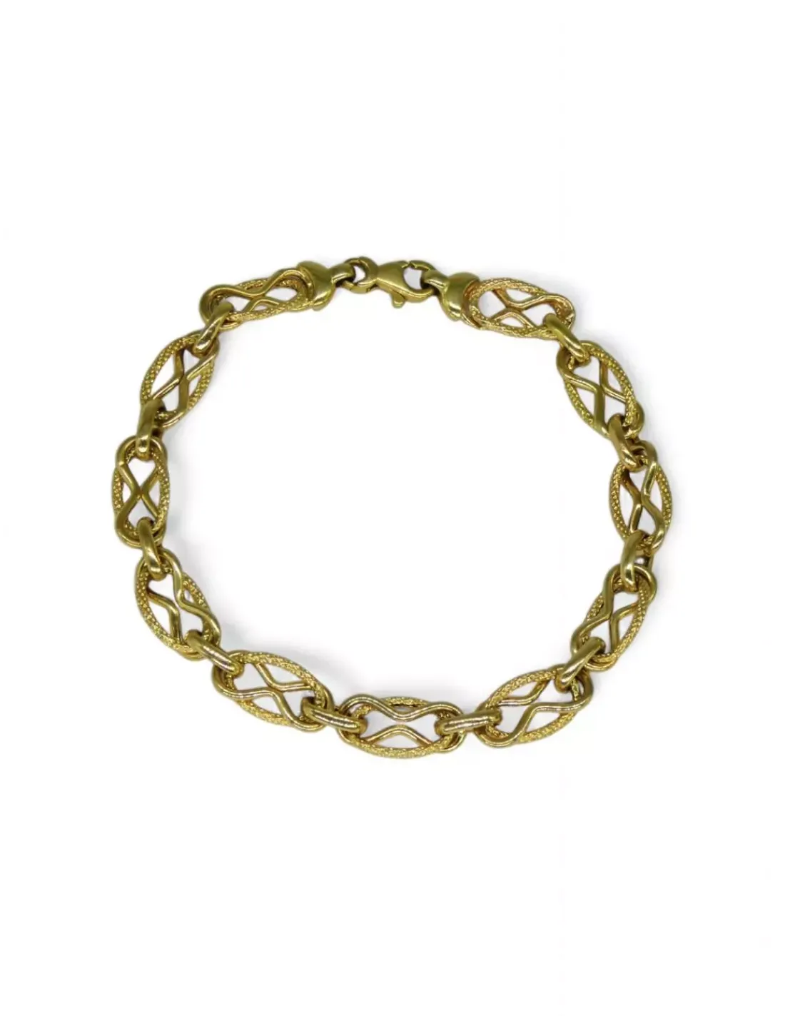 Best Pulsera nudos brillo oro 18k - 20cm Pulseras De Plata | Pulseras De Oro