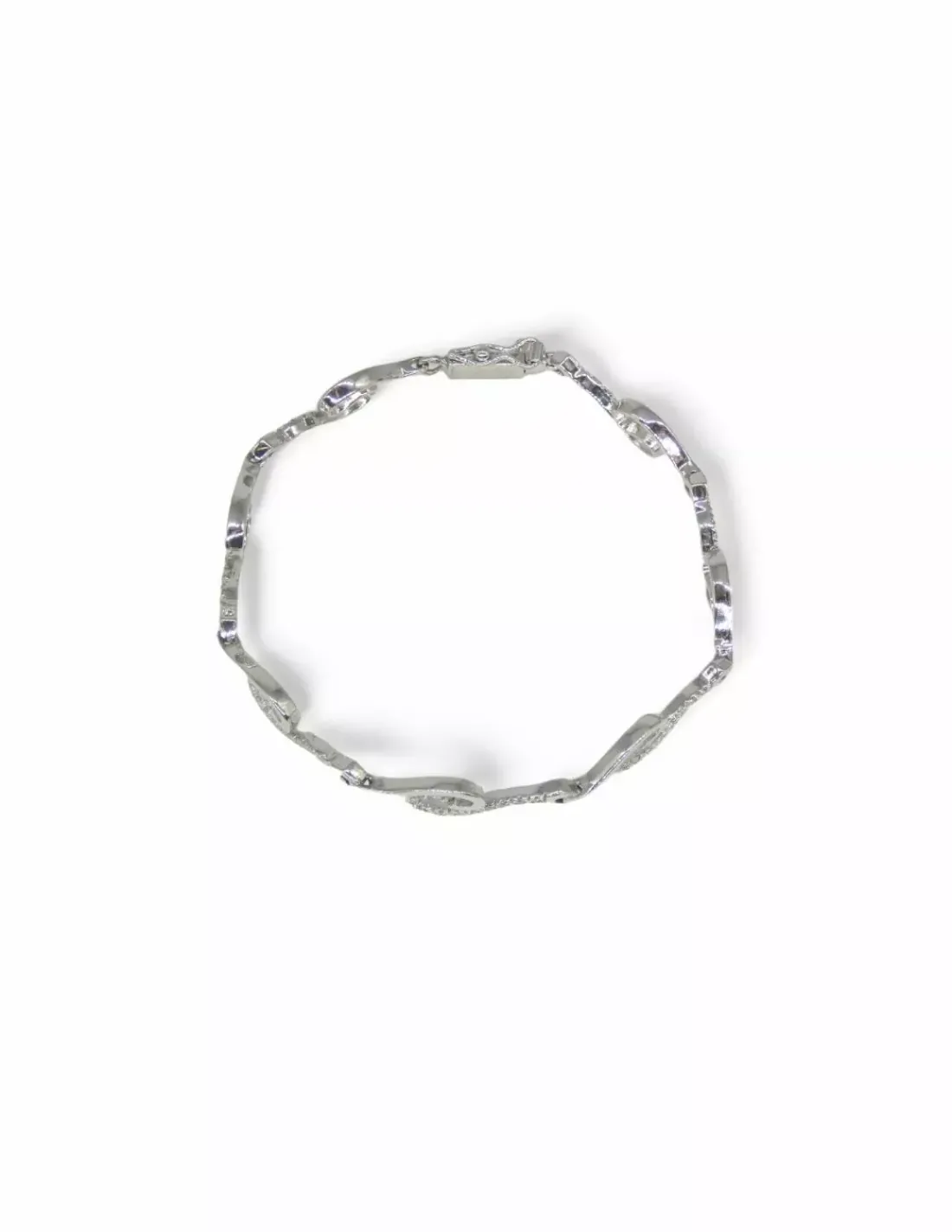 Flash Sale Pulsera olas con circonitas oro 18k - 18cm Pulseras De Plata | Pulseras De Oro