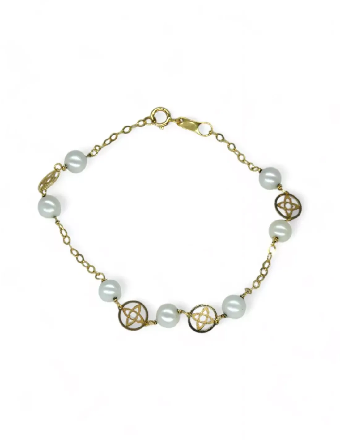 Sale Pulsera perlas oro 18k - 16cm Pulseras De Plata | Pulseras De Oro