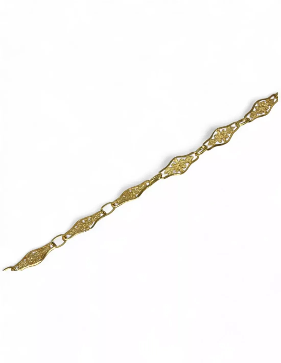 Online Pulsera rombo flores oro 18k - 20cm Pulseras De Plata | Pulseras De Oro