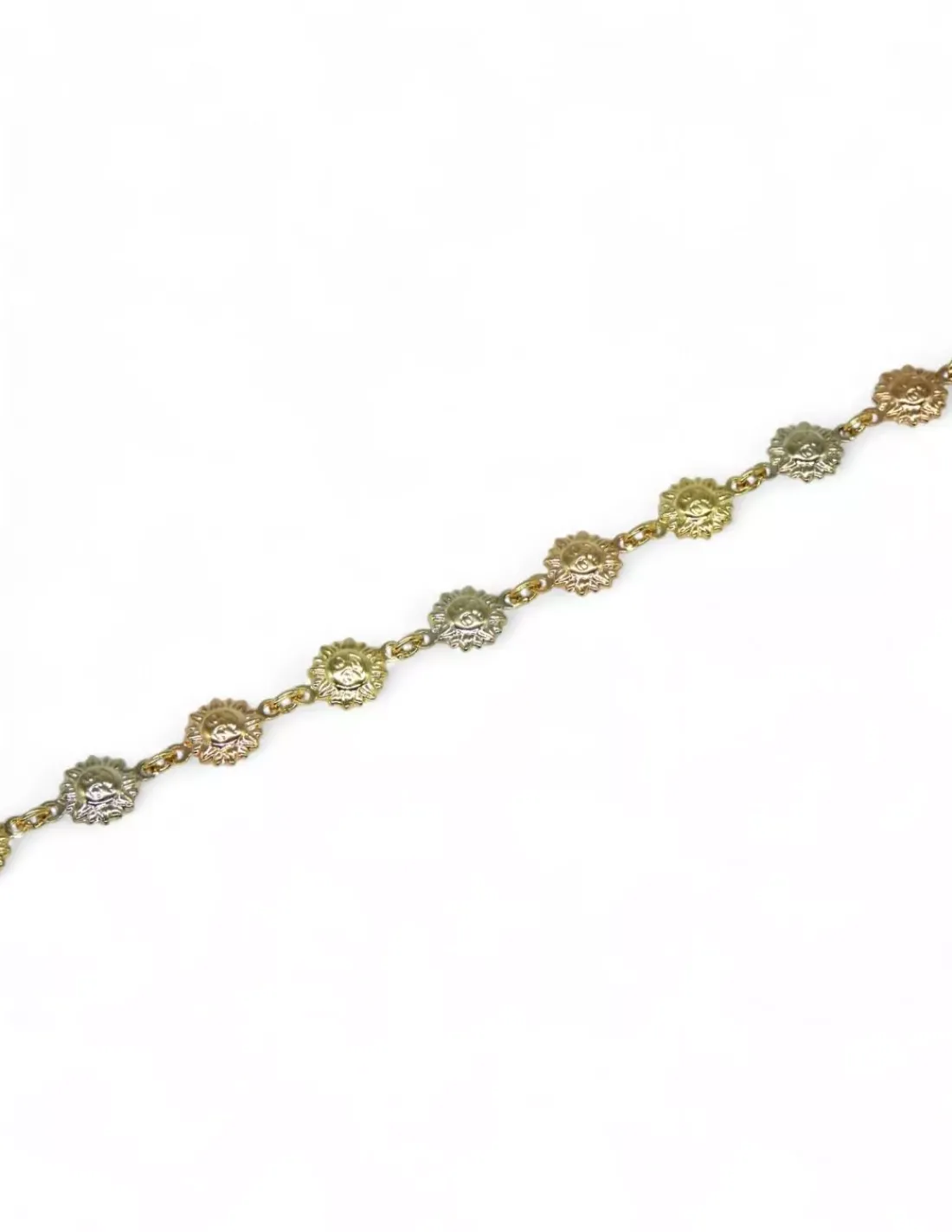 Fashion Pulsera soles oro tricolor 18k - 18cm Pulseras De Plata | Pulseras De Oro