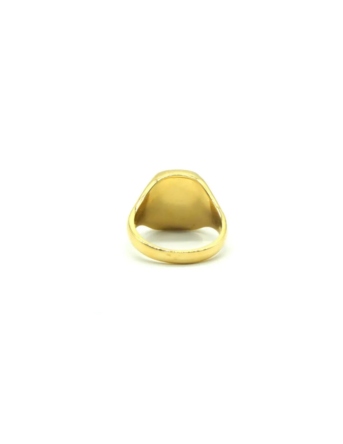 Cheap Sello caballero tallado en oro macizo placa satinada - T.25 Sellos | Anillos