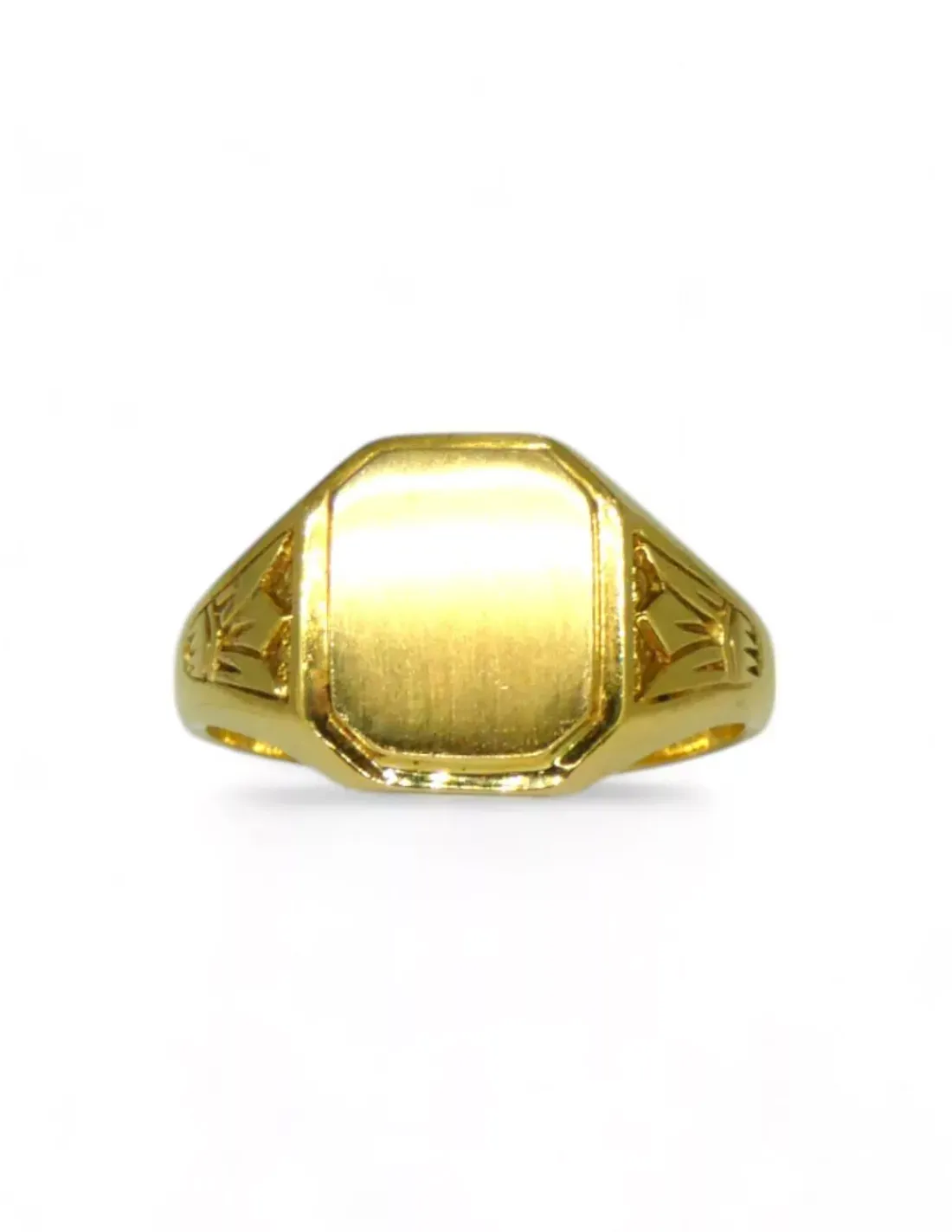 Cheap Sello cuadrado tallado oro 18k - T.27 Sellos | Anillos De Oro