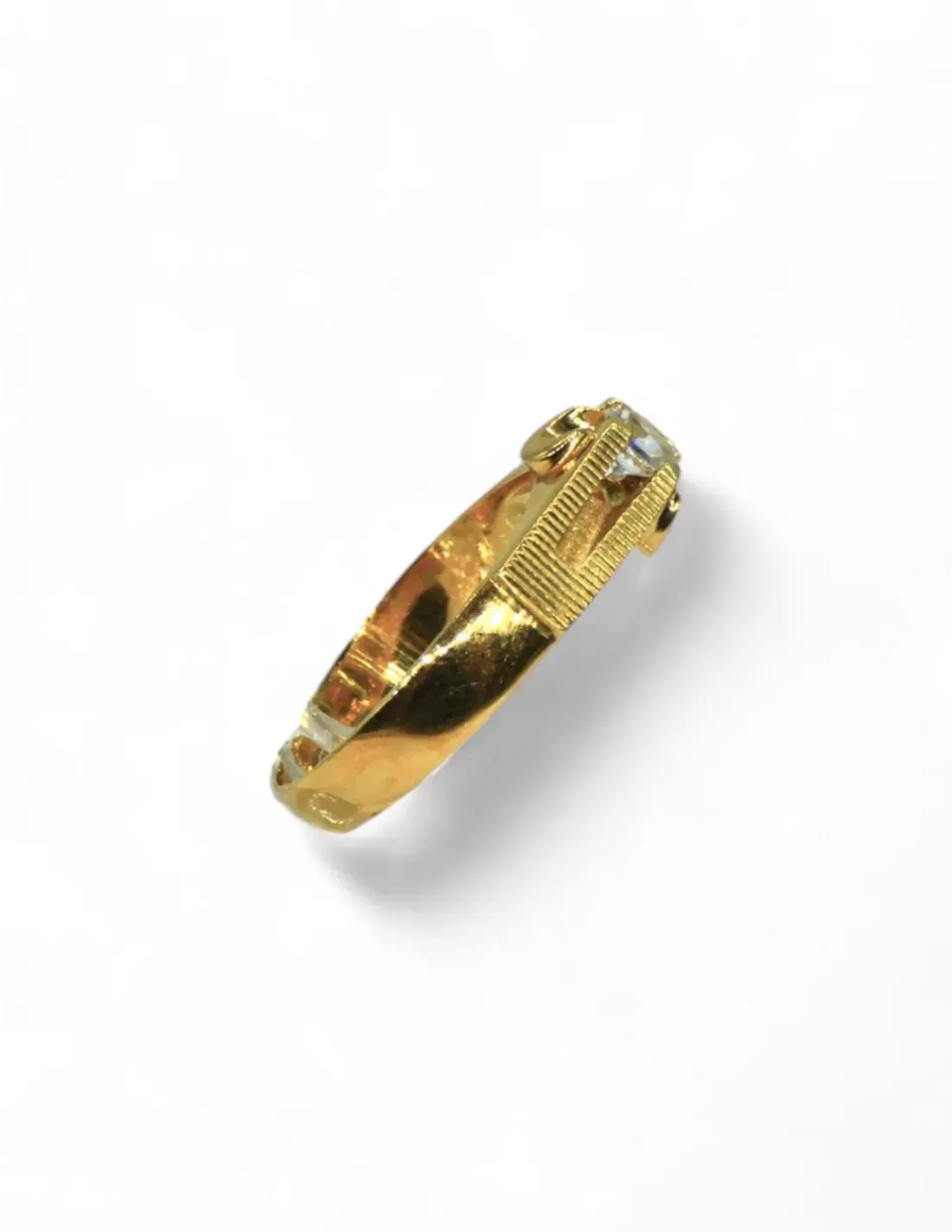 Store Solitario circonita laterales labrados oro 18k -T.21 Anillos De Oro | Anillos