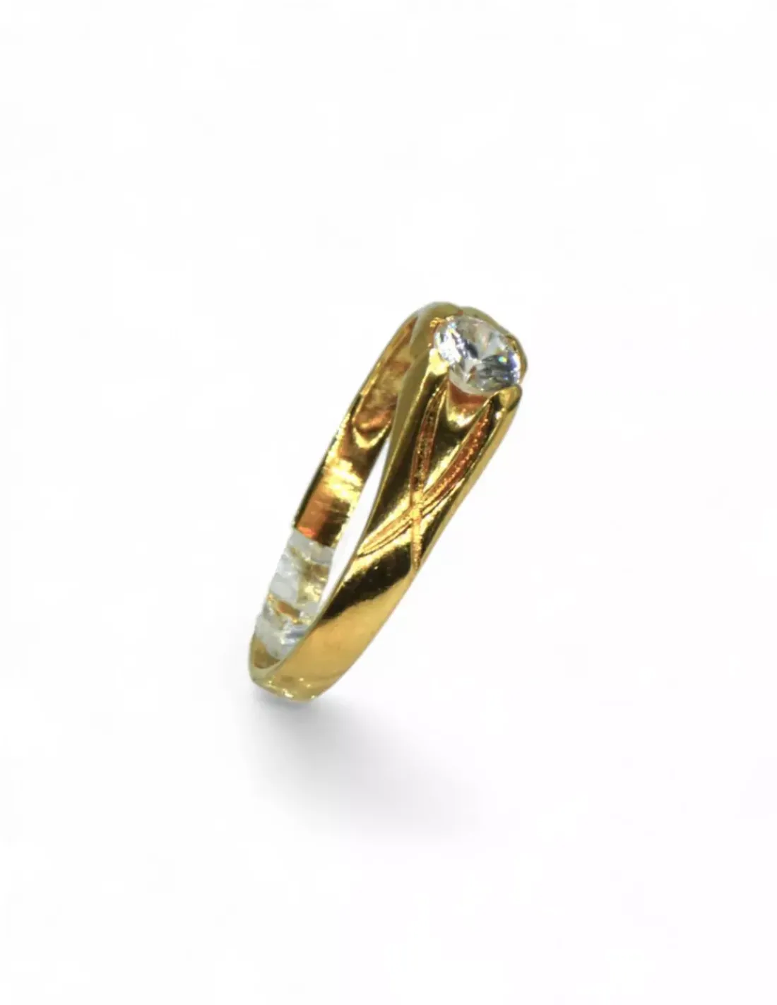 Hot Solitario circonita oro 18k - T.11 Anillos De Oro | Anillos